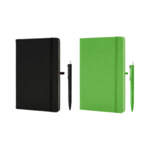A5 Notebook with Plastic Pen